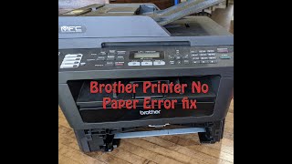 Brother Printer quotNo Paperquot error Permanent fix [upl. by Ycnan]