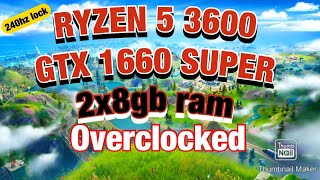 Fortnite EPICHIGHMEDLOW RYZEN 5 3600GTX 1660 SUPER OVERCLOCKED [upl. by Nurat832]