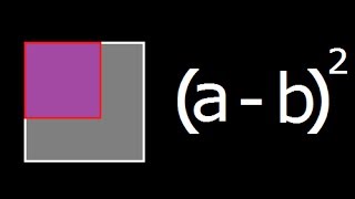 a  b2  Geometrical explanation and Derivation of a minus b whole square [upl. by Yeca680]