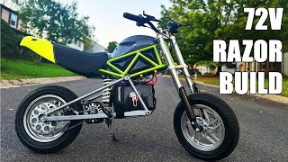 72v Razor RSF650 Upgrade and Build is COMPLETE 50 MPH [upl. by Ettie563]