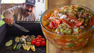 How to Make a SALSA MACHETEADA Easy amp Delicious Grilled Salsa Recipe [upl. by Harley351]