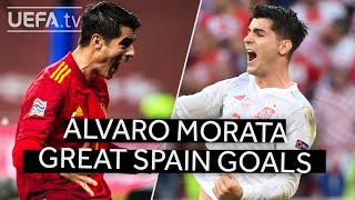 ÁLVARO MORATA GREAT SPAIN GOALS [upl. by Kinimod]