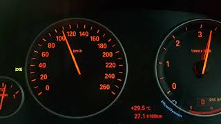 BMW F10 520D 0100 kmh acceleration [upl. by Devora]