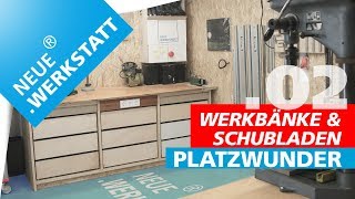 24 Werkbank amp Schubladen selber machen  Schrank Korpus zusammen bauen [upl. by Eitsirhc]