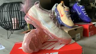 Nike Air VAPORMAX 2023 FK quotOATMEALquot WhitePink OxfordOatmealPearl PinkCollectionPart 460 [upl. by Rayshell]