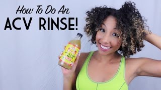 How To Do An ACV Rinse Apple Cider Vinegar on Natural Hair  BiancaReneeToday [upl. by Christabella]