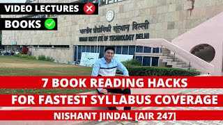 7 Book Reading Hacks For Fast Syllabus Completion  realnishantjindal jee2024 iitmotivation [upl. by Nirred779]