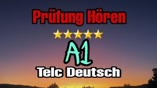 Prüfung Hören 🇩🇪 DTZ 💢 Deutsch Niveau A1 Modell 1 🤗🤙 [upl. by Deyes]