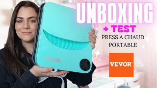 VEVOR Presse à Chaud PORTABLE  UNBOXING et Premier TEST  vevorofficial vevor sublimation [upl. by Aidne904]