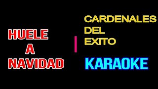 KARAOKE HUELE A NAVIDAD CARDENALES DEL EXITO [upl. by Anire]