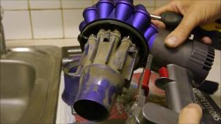 How to clean the Dyson V6  DC59 Cordless Vacuum Cleaner [upl. by Alletse63]