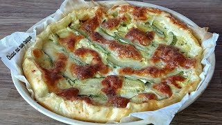 Torta salata zucchine e mozzarella FACILE E VELOCE  Divertirsi in cucina [upl. by Ezitram]