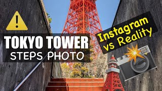 Tourists vs Tokyo Tower Steps  Photo Lineup [upl. by Nahtnanhoj]