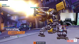 POTG WHAT FLANKING BASTION LOOKS LIKE  BASTIONMAIN OVERWATCH 2 SEASON 12 [upl. by Gnohp551]