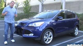 2014 Ford Escape Titanium 20 EcoBoost Test Drive Video Review [upl. by Fallon]