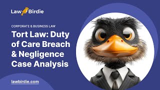 Tort Law Duty of Care Breach amp Negligence Case Analysis  Essay Example [upl. by Atneuqal]