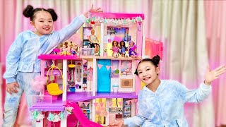 Doll House Warming Party at the Dream House  Little Big Toys [upl. by Ednutey]