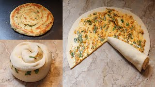 Crispy Garlic Paratha Recipe  Multilayered Garlic Paratha Recipe [upl. by Meade]