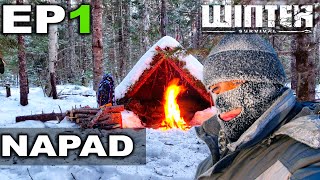 NAPALI ME VUKOVI PRAVIM SKLONIŠTE U DIVLJINI Winter Survival EP1 [upl. by Rawley]