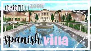 SPANISH VILLA200k exteriorROBLOXBloxburg SpeedbuildBreezy [upl. by Noiztneb]