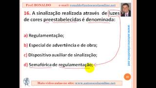 AULA 41 SINALIZAÇÃO DE TRÂNSITO  LEGISLAÇÃO DE TRÂNSITO PARA PROVA SIMULADA DO DETRAN [upl. by Anih]