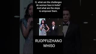 Miss Universe India 2024 TOP 5 QampA RUOPFUZHANO WHISO FROM NAGALAND missuniverse missworld [upl. by Ydnem733]