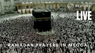 LIVE Muslims gather in Mecca for first evening of Ramadan prayers [upl. by Akilaz]