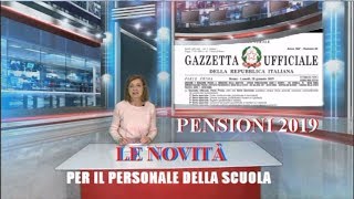 PENSIONI 2019 DECRETO [upl. by Ehctav]