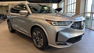 Lunar Silver 2025 Acura MDX Advance Walkaround [upl. by Alyahc]