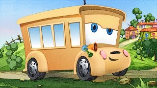 The wheels on the bus Nursery Rhyme with appMinkcom preschool kindergarten songs Pencil Drawing [upl. by Yolanthe]