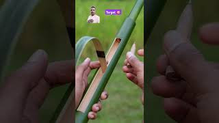 Wait For End 🎯💯😱 archery bamboo hunting bambooart slingshots shortvideo [upl. by Valentino]