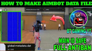 Hex ediror Meta Data File Aimbot  Drag Headshot Hex editor How to make tutorial Making Antiban [upl. by Hospers314]