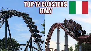 Top 12 Roller Coasters in Italy [upl. by Enilesoj]