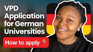 How to Apply for VPD through UNI ASSIST  Guide to German University Applications 🇩🇪 [upl. by Curren]