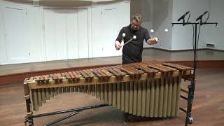 JS Bach  Cello Suite no 2  Prelude performed by Bartek Miler on marimba [upl. by Lanita]