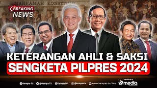 BREAKING NEWS  Keterangan Ahli amp Saksi GanjarMahfud Sidang Sengketa Pilpres 2024 [upl. by Iney]