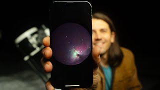 How to Capture Orion Nebula with an iPhone and a Telescope [upl. by Yhtomit]