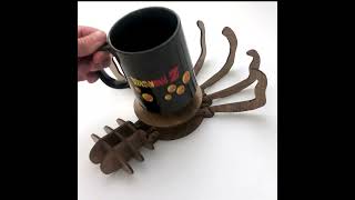 Laser Cut Articulated Skeleton Hand Coaster Project [upl. by Immot]