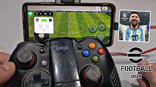 eFootball 2024 Mobile with Controller Gameplay Tutorial [upl. by Azarria]