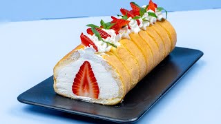 Eine Superroulade aus 5 Zutaten Mit Löffelbiskuit und Erdbeeren [upl. by Behnken272]