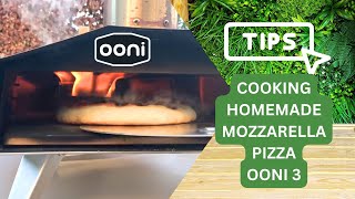 Trying to make HomeMade Mozzarella Pizza Ooni 3 Pizza Oven  Uuni 3 [upl. by Joost]