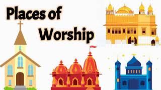 Places of worship  places of worship for kids  Religion and holy book  religious place of worship [upl. by Gradeigh]