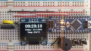 Arduino  OLED Clock v20 [upl. by Notyard]