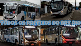 Todos Os Prefixos Do BRT Rio Parte 1 [upl. by Chute]