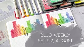 Bujo Weekly Set Up August 17 [upl. by Tiena968]