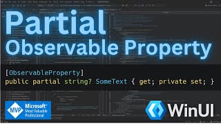 WinUI Partial Observable Property preview [upl. by Hiroshi]