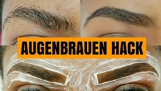 OMG Nie wieder Augenbrauen zupfen   BEAUTY HACK [upl. by Vtarj]