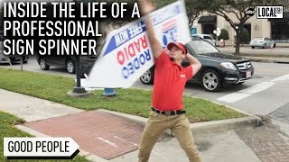 Inside the Life of a Sign Spinner  Localish [upl. by Joelle46]