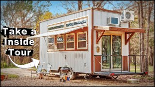 2024s Coziest Tiny Home on Wheels in Marble Falls Texas  1 Bed 1 Bath Adventure [upl. by Marie-Jeanne]