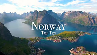 Top 10 Places To Visit In Norway [upl. by Hanikahs]